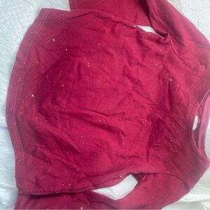 Toddler girls 3t used maroon long sleeve shirt